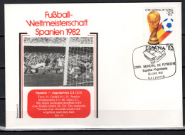 Spain 1982 Football Soccer World Cup Commemorative Cover Match Spain - Yugoslavia 2:1 - 1982 – Spain