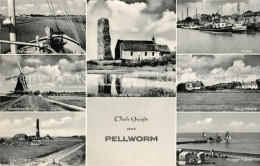 73256642 Pellworm Alte Kirche Hooger Faehre Hafen Pellworm - Other & Unclassified