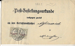 Bavaria 1882 Letter Postzustellungsurkunde Muenchen - Cartas & Documentos