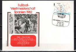 Spain 1982 Football Soccer World Cup Commemorative Cover Match Poland - Peru 5:1 - 1982 – Espagne