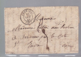 Lettre Dite Précurseurs  Sur Lettre   Cachet Grenoble  1846  Destination St - André  Isère - 1801-1848: Précurseurs XIX