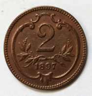 Autriche - 2 Heller 1897 - Oesterreich