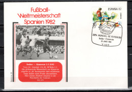 Spain 1982 Football Soccer World Cup Commemorative Cover Match Italy - Cameroon 1:1 - 1982 – Espagne