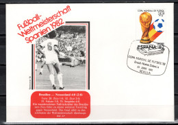 Spain 1982 Football Soccer World Cup Commemorative Cover Match Brazil - New Zealand 4:0 - 1982 – Spain