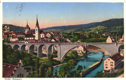 BADEN, ARGOVIA, ARCHITECTURE, BRIDGE, SWITZERLAND, POSTCARD - Baden