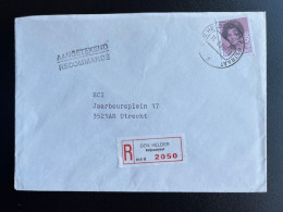 NETHERLANDS 1985 REGISTERED LETTER DEN HELDER BALJUWSTRAAT TO UTRECHT 11-03-1985 NEDERLAND AANGETEKEND - Storia Postale