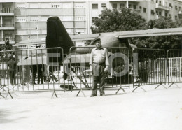 60s REAL PHOTO FOTO AVIAO DORNIER  PLANE AVION FORÇA AEREA PORTUGUESA FAP PRAÇA PAIVA COUCEIRO LISBOA PORTUGAL AT248 - Aviación