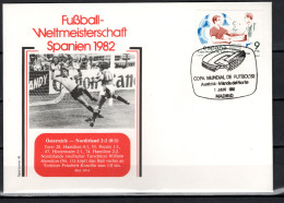 Spain 1982 Football Soccer World Cup Commemorative Cover Match Austria - Northern Ireland 2:2 - 1982 – Espagne