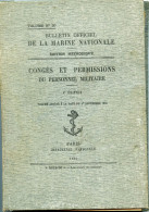 Marine Nationale.Congés Et Permissions Personnel Militaire.base D'aéronautique Navale De Karouba.Tunisie. - Francés