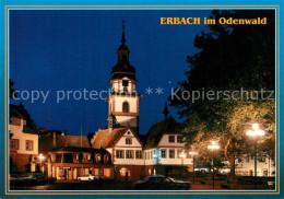 73255296 Erbach Odenwald Ev Stadtkirche Und Rathaus Erbach Odenwald - Erbach