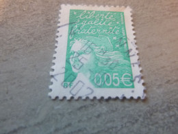 Marianne De Luquet - 0.05 € - Yt 3445 - Vert-émeraude - Oblitéré - Année 2002 - - Gebruikt