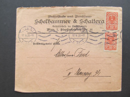 BRIEF Wien Ortsbrief 1920 Schelhammer + Schattera Klassenlotterie Lotterie Flottenverein  // D*59510 - Briefe U. Dokumente