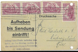 Germany Infla Card 10 Marks Tariff 20.1.1923 - Lettres & Documents