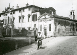 50s ORIGINAL PHOTO FOTO Castelgomberto ViCENZA  BICICLETTA VELO BICYCLE BICYCLETTE BIKE BICICLETA  ITALIA ITALY AT249 - Cyclisme