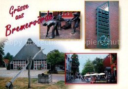 73255091 Bremervoerde Skulptur Ziehbrunnen Glockenspieluhr Fussgaengerzone Breme - Bremervörde