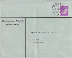 Portofreiheit  "Krankenhaus Thalwil"         1941 - Lettres & Documents