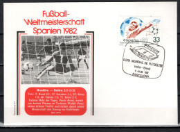 Spain 1982 Football Soccer World Cup Commemorative Cover Match Brazil - Italy 2:3 - 1982 – Espagne