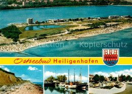 73255076 Heiligenhafen Ostseebad Fliegeraufnahme Steilkueste Kutterhafen Park He - Heiligenhafen