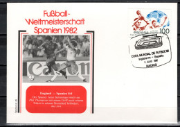 Spain 1982 Football Soccer World Cup Commemorative Cover Match England - Spain 0:0 - 1982 – Spain