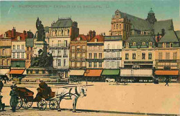 02 - Saint Quentin - La Place Et La Basilique - Animée - Calèche - Colorisée - Carte Neuve - CPA - Voir Scans Recto-Vers - Saint Quentin