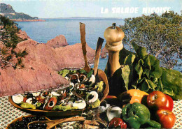 Recettes De Cuisine - Salade Niçoise - Gastronomie - Carte Dentelée - CPM - Voir Scans Recto-Verso - Recipes (cooking)