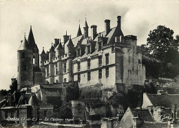 37 - Loches - Le Château - Mention Photographie Véritable - Carte Dentelée - CPSM Grand Format - Voir Scans Recto-Verso - Loches