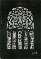 28 - Chartres - Intérieur De La Cathédrale - La Rose Nord - Vitraux Religieux - Mention Photographie Véritable - Carte D - Chartres