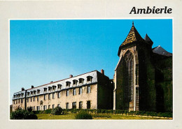 42 - Ambierle - L'Eglise Et L'ancien Prieuré Bénédictin - CPM - Voir Scans Recto-Verso - Autres & Non Classés