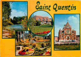 02 - Saint Quentin - Multivues - Fleurs - CPM - Voir Scans Recto-Verso - Saint Quentin