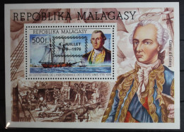 Madagaskar Block 14 Mit 813 Postfrisch Schifffahrt #FR995 - Madagascar (1960-...)