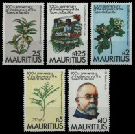 Mauritius 1982 - Mi-Nr. 549-553 ** - MNH - Robert Koch - Mauricio (1968-...)