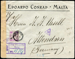 Malta, 1922, 72, Brief - Malte