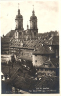 ST. GALLEN, CHURCH, ARCHITECTURE, TOWERS, SWITZERLAND, POSTCARD - Sankt Gallen