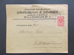 BRIEF Wien Ortsbrief Schelhammer + Schattera 1920  /// D*59515 - Brieven En Documenten