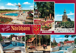 73254908 Nordhorn Freibad Kirche Stadtpark Neues Wehr Nordhorn - Nordhorn