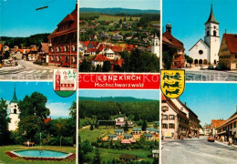 73254877 Lenzkirch Kirche Panoramen Teich Stadtansichten Lenzkirch - Autres & Non Classés