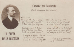CANZONE DEI DARDANELLI  /  Gabriele D'ANNUNZIO - Card_ Cartolina - Vornamen