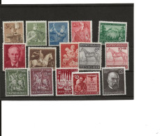 1943  Yv 769-783 **neufs - Unused Stamps