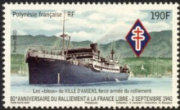 POLYNESIE - Rassemblement De La Polynésie Française Pour La Libération De La France, 80e Anniversaire - Unused Stamps