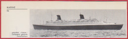 Paquebot " France ". Compagnie Générale Transatlantique. Larousse 1960. - Historische Dokumente