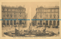 R016987 Roma. Fontana Delle Naiadi In Piazza Termini E Via Nazionale - Welt