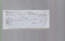 Lettre Dite Précurseurs  Sur Enveloppe  Cachet Vienne 17 Février 1856  Pour Semour ! Canton Cote St- André Taxe 30 - Unclassified