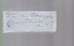 Lettre Dite Précurseurs  Sur Enveloppe  Cachet Vienne 17 Février 1856  Pour Semour ! Canton Cote St- André Taxe 30 - Zonder Classificatie