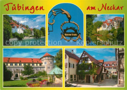 73254034 Tuebingen Schloss Stadtansichten Gasthaus Krumme Bruecke Tuebingen - Tuebingen