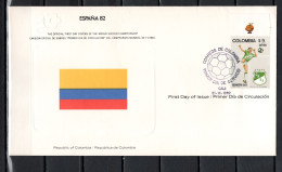 Colombia 1982 Football Soccer World Cup Commemorative FDC - 1982 – Spain