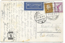 Germany Berlin Zentralflughafen Airport Card 1930 - Luft- Und Zeppelinpost