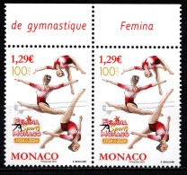 MONACO 2024 - PAIRE / CENTENAIRE DU FEMINA SPORTS DE MONACO - NEUF ** - Ungebraucht