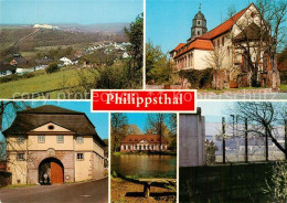 73253970 Philippsthal Werra Panorama Kirche Stadtansichten Philippsthal Werra - Sonstige & Ohne Zuordnung