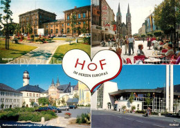 73253947 Hof Saale Bahnhof Marienkirche Hofbad Rathaus Parkanlage Hof Saale - Hof