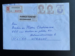 NETHERLANDS 1995 REGISTERED LETTER ZWIJNDRECHT TO UTRECHT 28-07-1995 NEDERLAND AANGETEKEND - Briefe U. Dokumente